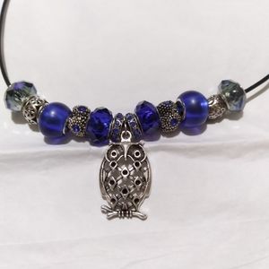 Handmade Beaded Owl Necklace